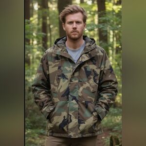 True Spec H2O Parka ECWCS Woodland Camo Medium Regular Excellent Condition